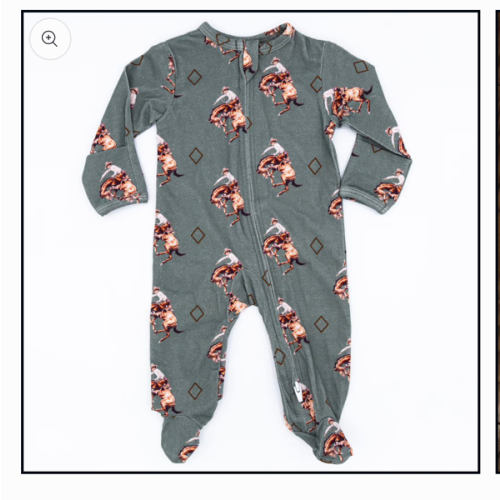 Teal Bronc Jammies – Cowkid Clothing Company
