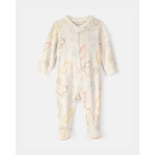 Baby Easter 100% Cotton Sleep & Play Pajama - Cream | Carter's