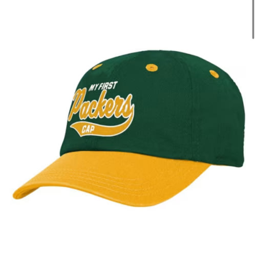 Green Bay Packers Baby GREEN Tail Sweep Slouch Adjustable Hat - 133428260