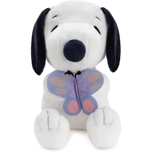 Hallmark Peanuts Snoopy Plush Toy (Spring Butterfly) Easter Gift for Kids, Fans, Collectors