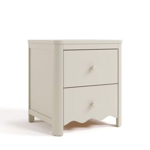 Storkcraft Casablanca 2-Drawer Nightstand Frosted Oat