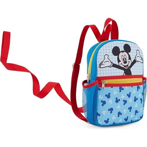 Disney Harness Backpack with Removable Tether – Travel Toddler Safety Backpack – Anti-Lost Kids’ Mini Backpack – Kids Baby Harness Backpack for Boys Girls