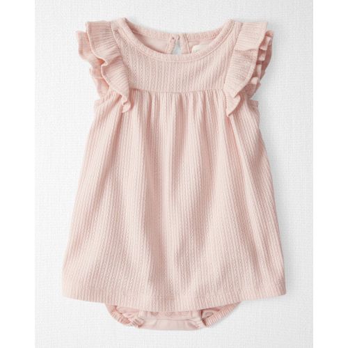 Baby Girl Pointelle Romper Made With Organic Cotton - Little Planet | Carter's