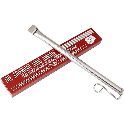 Woodstock Wind Chimes American Song Whistle Brass Slide Whistle (12.5'') Gifts for Kids and Adults, Boys and Girls Beginners Musical Instruments Ages 3+ Educational Toys (ASW)