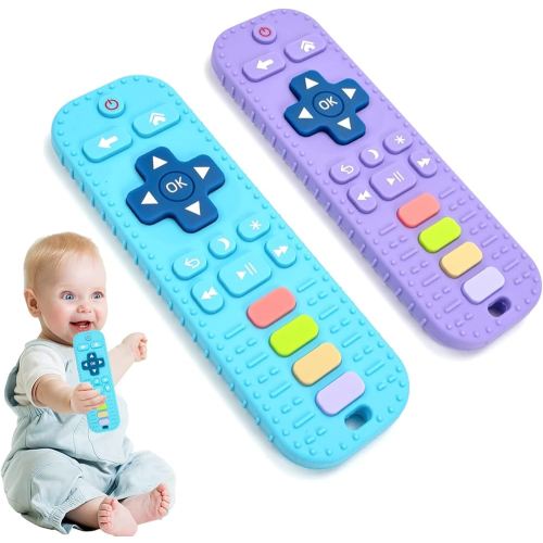 Baby Toys 0-6 Months, 2Pack Teethers for Babies 0-6 Months, 6 Month Old Baby Toys 3-6 Months, Baby Teether Toys, Infant Teething Toys for Baby Boy Girl Toys