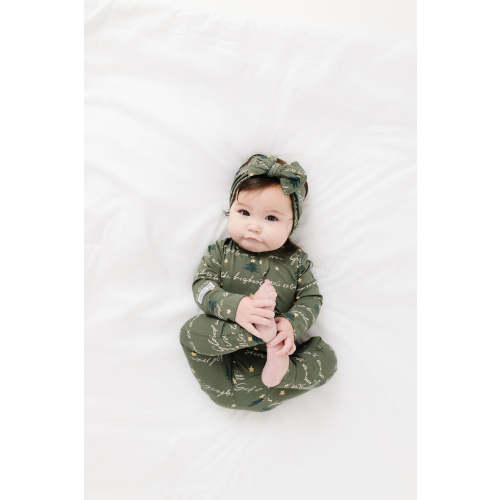 Glory to God Olive PJ Footless Onesie Bamboo – Holy Pals