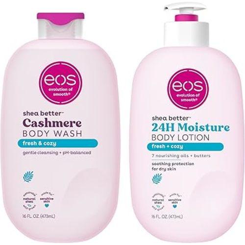 eos Shea Better Body Lotion+ Body Wash, Fresh & Cozy