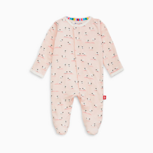 Modal Magnetic Footie - Pastel Pink Baa Baa Baby
