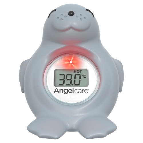 Angelcare® Baby Bath & Room Thermometer with Flashing Red Hot Alert, Cold Display, Auto-off, Shake Activation, Battery Included - Walmart.ca