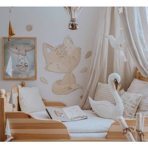 Magical Fox Nursery Decor, wooden wall decor, Kinderzimmer Dekoration, Wanddekoration, kids room decor