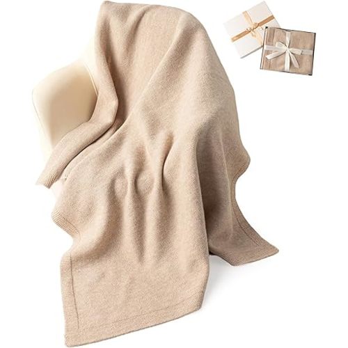 Baby Blanket Merino 100% Wool Baby Receiving Blanket Ultra-Soft & Temperature-Regulating Infant Blanket [28"x34"], Luxury Gift Box for Newborns, Sleeping, Stroller & Nursery (Brown, [28"x34"])