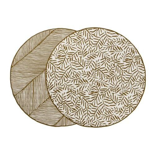 Toddlekind Organic Cotton Reversible Play Mat – 48" Handmade Blanket for Floor Activities, Tummy Time, Nursery Decor, and Family Comfort 0m+ Stone Stripes (Gray)