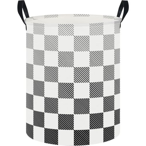 CLOCOR Large Laundry Basket,Waterproof Fabric Storage Container,Room Decor,Gift Basket(Gradient Grid)