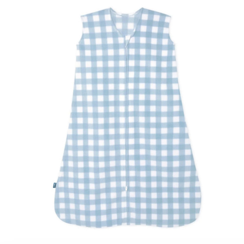 Blue Gingham Micro-Fleece Sleep Sack | Small | HALO