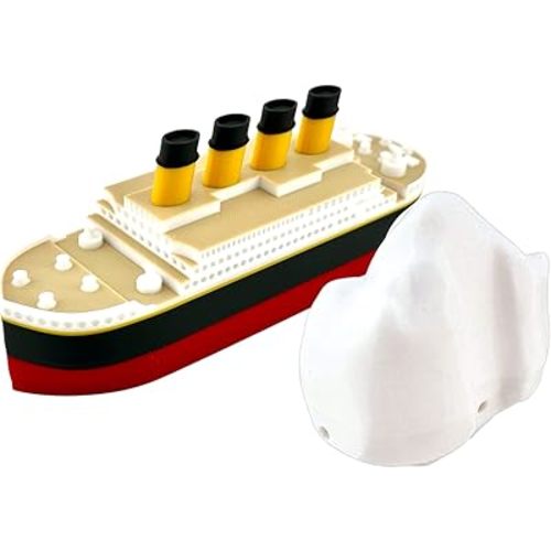 Titanic Toy Gift Set – 6” Floating RMS Titanic with Iceberg | Bath & Pool Toy | Original Tubtastic Design