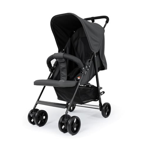 Lightweight Baby Stroller with Canopy and Storage Basket, Foldable Umbrella Stroller for Toddler, Black
