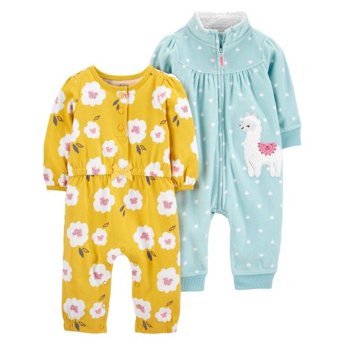 Child of Mine by Carter's Baby Girl Jumpsuit, 2pk