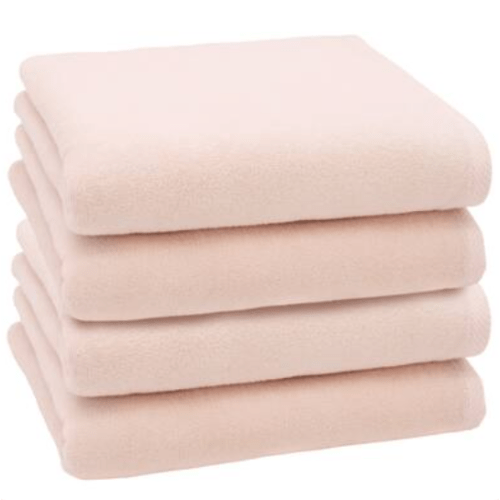 Authentic Hotel and Spa 100% Turkish Cotton Ediree Bath Towels- Set of 4 - Blush