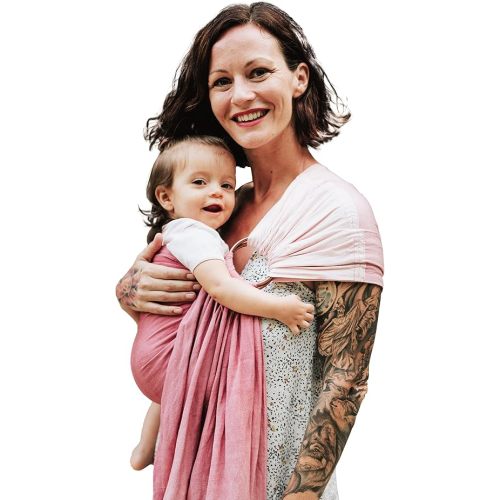 Nalakai Luxury Ring Sling Baby Carrier, Soft Linen Blend Baby Sling, Baby Wrap, Wear Your Little One Close to Your Heart, Comfort, Style