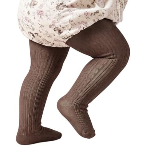 Baby Girls Cotton Cable Knit Tights for 0-4 Years Toddler