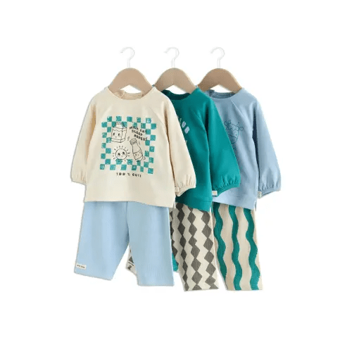 6-Pack Milk Club Assorted Sweatshirts & Leggings Set