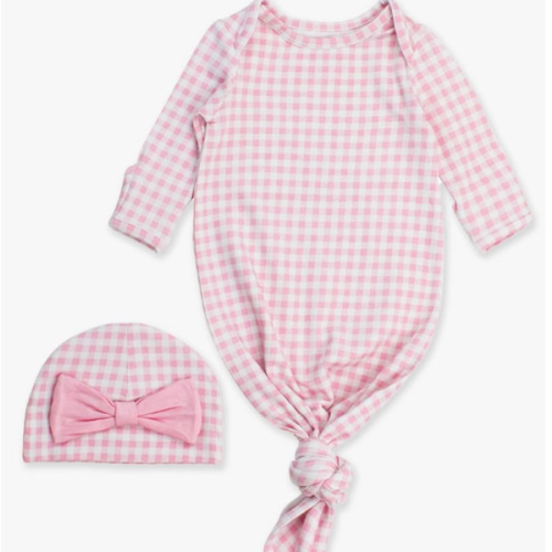 Ruffle Knotted Sleep Gown & Hat Set | RuffleButts & RuggedButts
