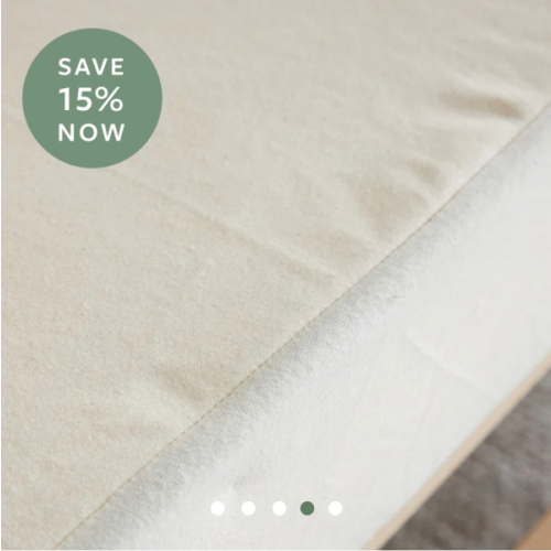 Organic Waterproof Crib Protector Pad | Avocado Green Mattress