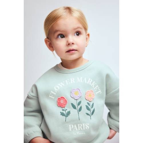 MOTIF-DETAIL SWEATSHIRT