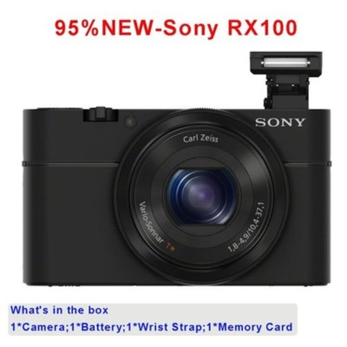90%NEW Sony RX100 Digital Camera w/Charger & Card&Battery 20.2 MP 3.6 x Compact