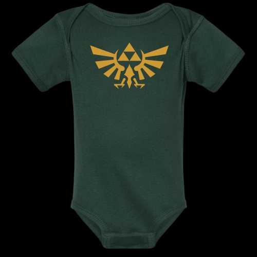 Cotton Baby Outfit - Legend of Zelda, Hyrule Crest, Triforce