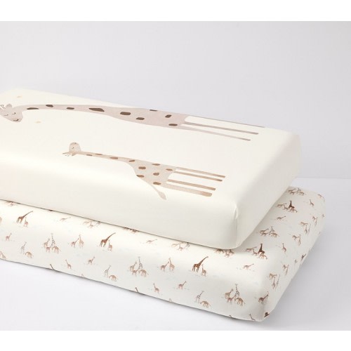 Goldie Giraffe Crib Sheet Bundle, Set of 2