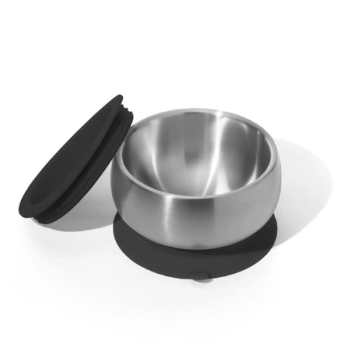 Avanchy Stainless Steel Baby Bowl in Grey