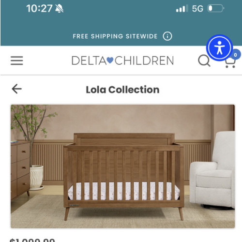 Lola Collection Crib and Nursery Furniture