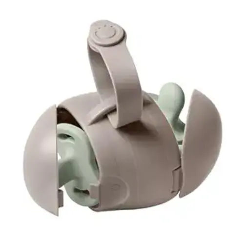 Ubbi On-The-Go Dual Pacifier Holder, Baby Pacifier Case with Strap, Taupe | Keeps Pacifiers Clean and Separated, Travel Diaper Bag Accessory for Newborns
