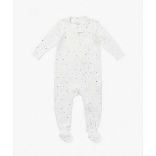 Marley Zip Pajama, Blue Hearts