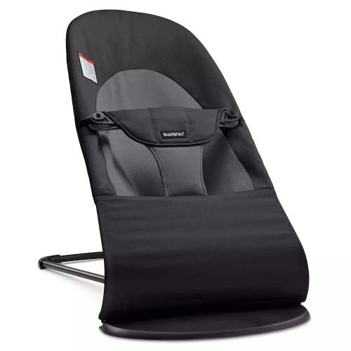 BabyBjörn Bouncer Balance Soft (Woven Jersey) - Black/Dark Grey