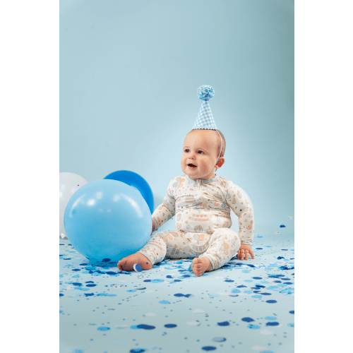 Zippered Romper (Birthday Boy) – Snuggle & Slumber