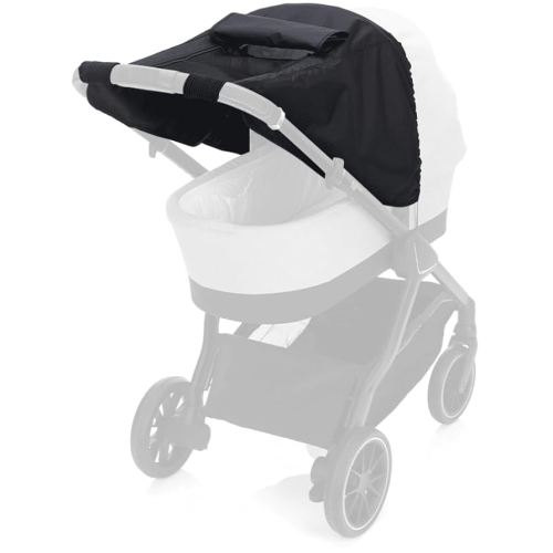 Stroller Sun Cover Anti-UV 50+ Universal Fit Baby Strollers Shad for Sun Protection with Viewing Window Waterproof Sunshade(Dark Grey)