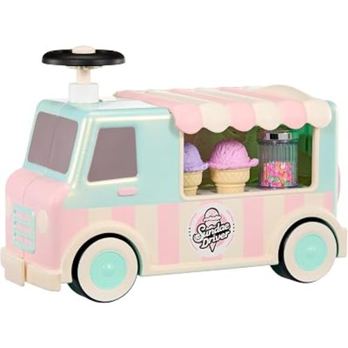 Little Tikes Sweet Spaces Ice Cream Scoot ‘n Serve, Ride-On, Indoor and Outdoor Play, Boys and Girls Ages 1-3 Years