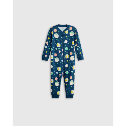 100% Organic Cotton One Piece Pajama - Baby in Celestial Dreams Cream