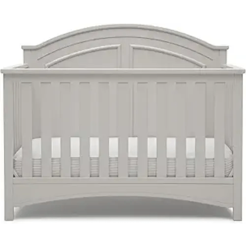 Delta Children Perry 6-in-1 Convertible Crib - Greenguard Gold Certified, Moonstruck Grey