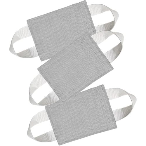 Baby Proof Door Silencer & Cloth Latch Cover, Quiet Close Anti-Slam Pads to Prevent Slamming and Accidental Locking, for Nursery and Toddler Safety (3, Grayish Blue, 4.1 * 3.1 inches)