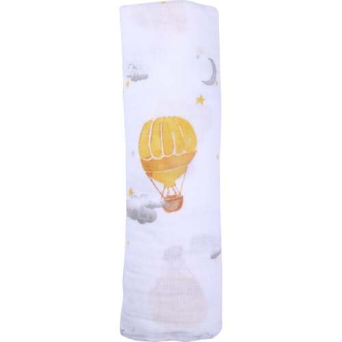 Organic Cotton Muslin Swaddle, Hot Air Balloon - Malabar Baby | Maisonette