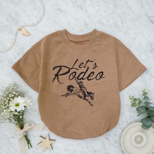 Let’s Rodeo Baby Romper, Cowboy Western Baby Bodysuit, Bucking Horses Western Baby Clothes, Birthday Outfit Gift