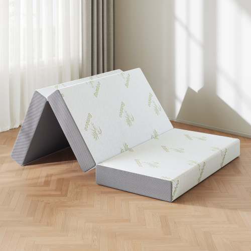 Inofia Tri Fold Mattress 6 Inch, Foldable Memory Foam Mattress Floor Bed & Removable Cover