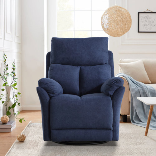 Canora Grey Hawn 33.5'' Wide Modern and Super Soft Swivel and Rocker Manual Recliner Chair & Reviews | Wayfair