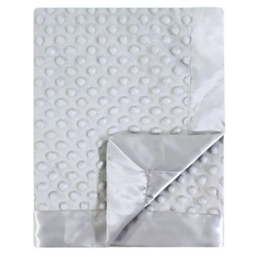 Hudson Baby Infant Plush Mink Blanket, Gray, One Size