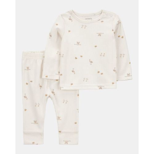 Baby 2-Piece Bird Print Long-Sleeve Tee & Pant Set | Carter's