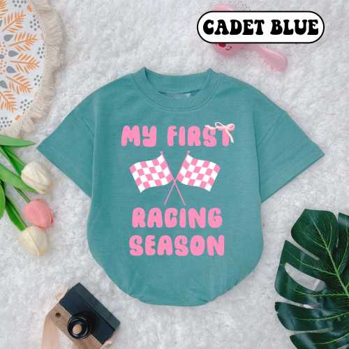 My First Racing Season Baby Romper: Pit Crew Outfit