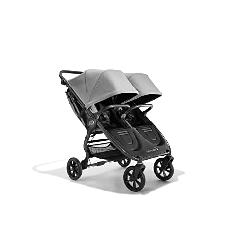 Baby Jogger City Mini GT2 All-Terrain Double Stroller with Forever Air Rubber Tires and All-Wheel Suspension Pike Exclusive Includes Belly Bars Leatherette Handlebar and Premium Fabric